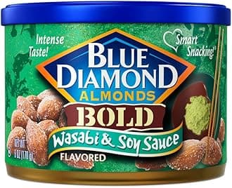 Blue Diamond Almonds, Bold Wasabi & Soy Sauce, 6 Oz