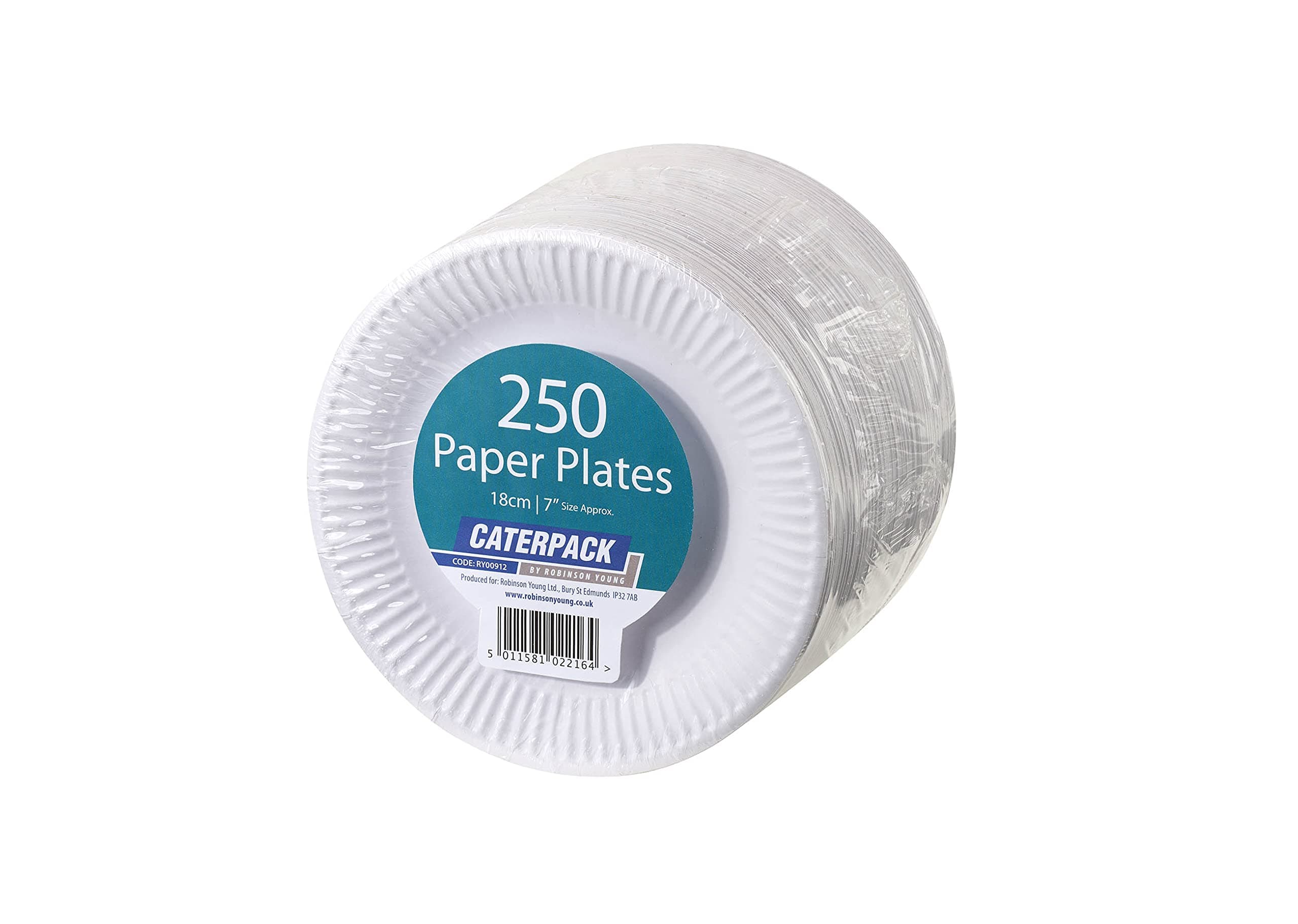 Plates 18cm White 250 Pack