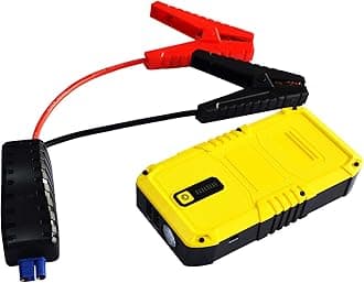 JSL240 1500A 12V - Portable Lithium Jump Starter, Suitable for Diesel and Petrol Engines, Power Bank Charger, with USB Port, LED Torch, Case and Starter Cables, 350 g