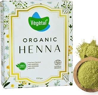 Certified Organic and Herbal Henna Powder, for Natural Hair Coloring, Protects hair Damage from Chemical Hair Color - 100g