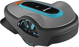GARDENA 15202-20 SILENO Minimo - Automatic Robotic Lawn Mower, with Bluetooth app and Boundary Wire, one of The quietest in its Class, for lawns up to 5400 Sq Ft, Made in Europe, Grey