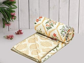 COZY FURNISH Super Soft Brushed Microfiber Cotton 3 Layer Breathable Double Dohar Lightweight Bed Dohar 84X96 Inches 213X243(CM) Flannel Dohar Throws for Bed| TC - 144, Multicolor