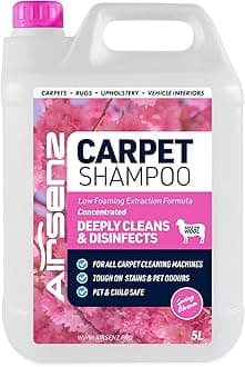 Professional Carpet Shampoo - Low Foaming Extraction Formula Suitable For All Carpet Cleaning Machines (Spring Blossom, 5L)