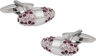 Crystal Cone Cufflinks Amethyst with Presentation Gift Box - Perfect for Wedding Travel