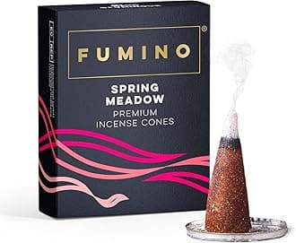 Fumino® Spring Meadow Fresh Incense Cones 20 per Box Masala Agarbatti Joss Scent Fragrance for Relaxation and Meditation, Home and House Décor