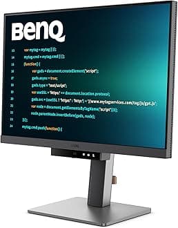BenQ RD240Q 24.1” WQXGA Programming Monitor, 90W USB Type-C, Advanced Coding Modes, Coding HotKey, Ergonomic Design, 16:10 Special Ratio, Circadian Mode, Eye-Care Technology, Eco-Friendly Design