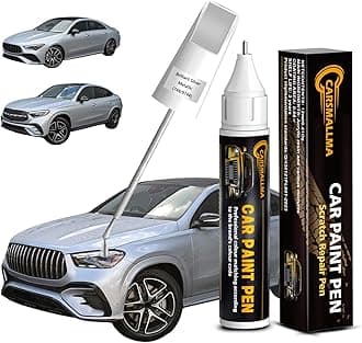 Car Touch Up Paint(744/9744 Brilliant Silver Metallic) for Mercedes-Benz, Color Accurate Car Scratch Repair Remover Pen,Auto Paint Quick and Easy to fix vehicle Chips and Nicks Scuff