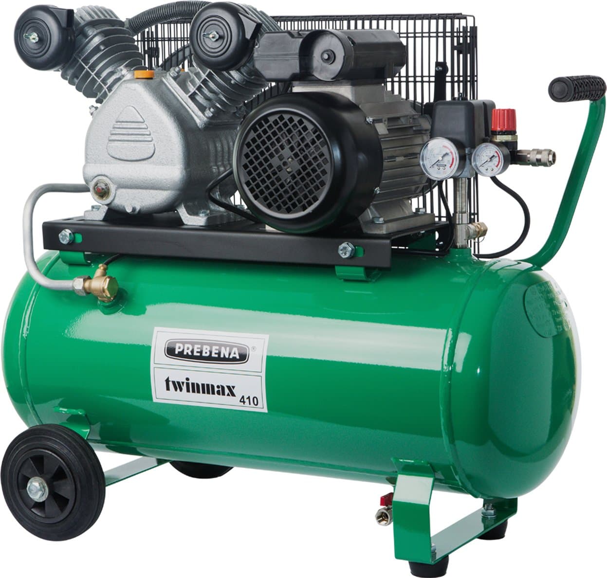 Prebena Piston Compressor Twin 10 Bar max 410 230 V 50L