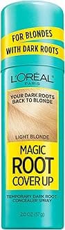 Magic Root Cover Up Spray For Blondes with Dark Roots, Color Concealer, Ammonia and Peroxide Free, Light Blonde, 2 fl. oz.