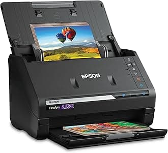 Epson FastFoto FF-680W Wireless High-Speed Photo and Document Scanning System Black