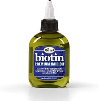 Premium 99% All Natural Biotin Hair Oil - Unisex - 75 ml (2.5 oz) - Strengthens & Nourishes - Promotes Hair Growth - Lightweight Daily Treatment Without Sulfates or Parabens
