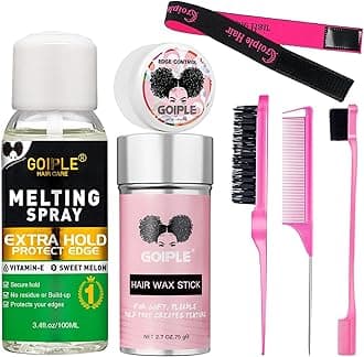 Lace Melting Spray - Glue-Less Hair Adhesive for Wigs & Extensions, Extra Hold Natural Forming Wax Stick