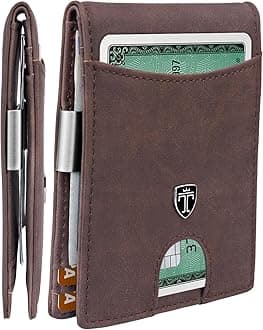TRAVANDO Money Clip Wallet"RIO" Mens Wallet Front Pocket Wallet Slim Wallet RFID Blocking | Credit Card Holder | Minimalist Mini Bifold Gifts for Men