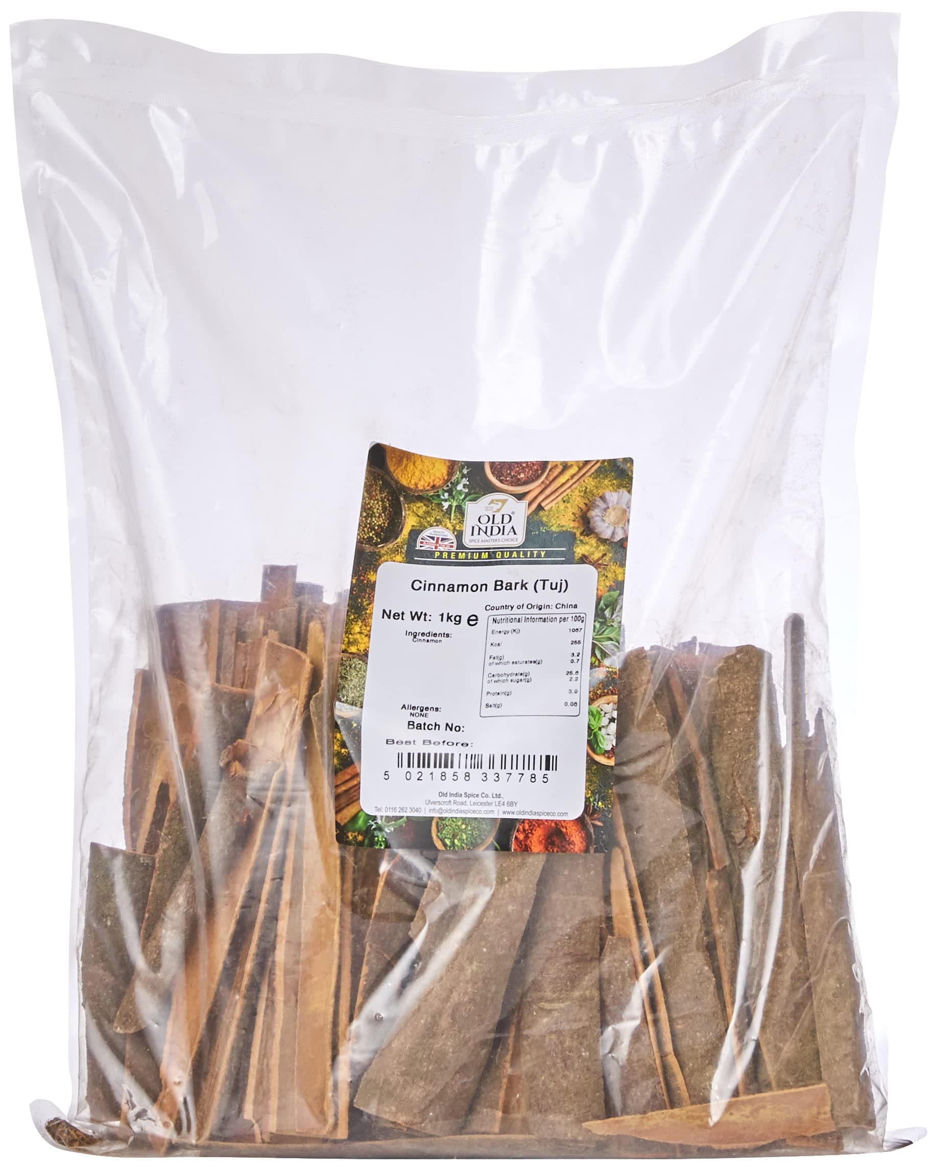 Old India Cinnamon Bark (Tuj) 1 Kg