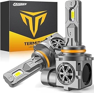 TermitorHB4 9006 Light Bulbs, 2024 Upgraded 800% Bright 6000K White Fog Bulbs with Cooling Fan,1:1 Halogen Size Design, 3-MIN Quick Installation, Pack of 2