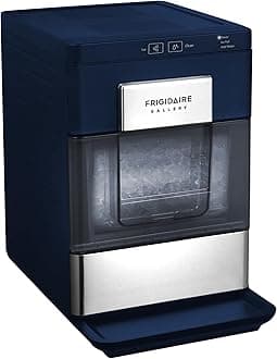 Frigidaire Gallery, 33 Lbs. Countertop Ice Maker, Nugget Shaped Ice, Stainless Steel Trim (Navy)