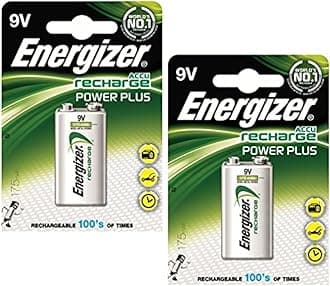 2 X Energizer Battery Rechargeable Advanced Size 9V NiMH 175mAh HR22.5V Ref 633003