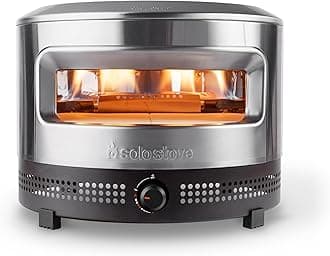 Pi Prime Pizza Oven Outdoor - Gas,Propane - Portable Pizza Oven with Cordierite Stone Cooking Surface - Demi-Dome Design - Wide-Mouthed Opening - Stainless Steel