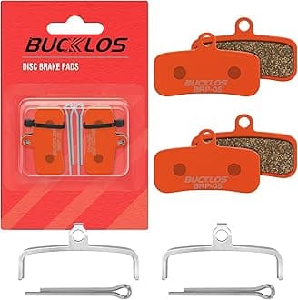 BUCKLOS Bike Disc Brake Pads - Bicycle Disk 4 Piston Pads for Shimano D02S D03S Saint Deore XT XTR SLX Zee/Tektro/TRP for Mountain Bike/Road Bike/Ebike/MTB