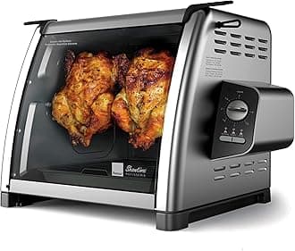 Ronco Modern Rotisserie Oven, Large Capacity (12lbs) Countertop Oven, Multi-Purpose Basket for Versatile Cooking, Easy-to-Use Controls