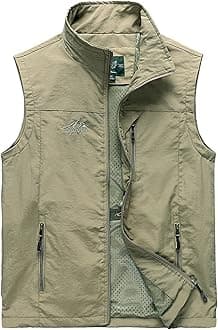 GihuoMen's Golf Lightweight Photo Vest Fishing Travel Safari Vest