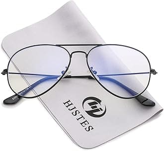 Clear Lens Aviator Glasses Blue Light for Women Men Classic Pilot Frame Non-prescription Eyeglasses