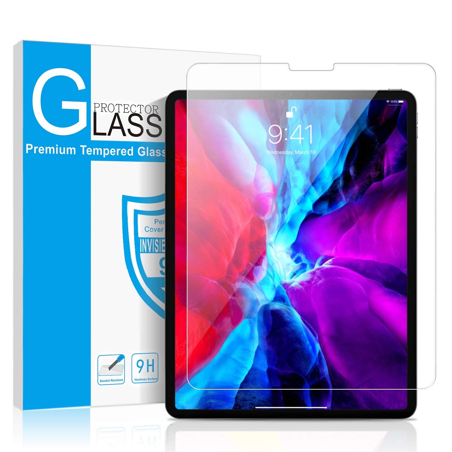 iPad Mini Screen Protector Ultra Sensitive/High Definition/Tempered Glass Screen Protector for iPad Mini,Compatible with Face ID&Apple Pencil[Easy to Install]