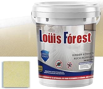 High-Gloss Marble Effect Epoxy Floor Coating, Louis Forest Epoxy Floor Paint, Garage Floor Paint, Waterproof Water-Based Epoxy Floor Paint (Beige)