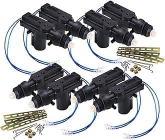 ZONETECH Car Universal High Power Door Lock Actuator - Premium Quality Heavy Duty Durable Automotive Locking Mechanism (8-Pack)