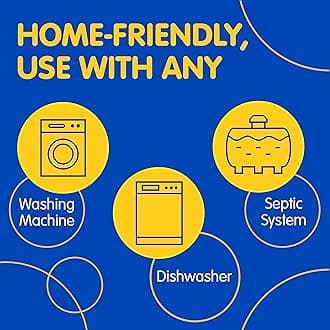 Plink Washer and Dishwasher Freshener and Cleaner, Prevents Residue, Removes Odors in Kitchen and Laundry Room Appliances, Septic-Friendly, Fresh Lemon Scent, 2 Packs of 4, 8 Tablets Total