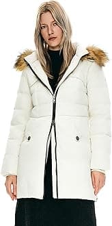 Orolay Women's Winter Down Jacket with Faux Fur Trim Hood