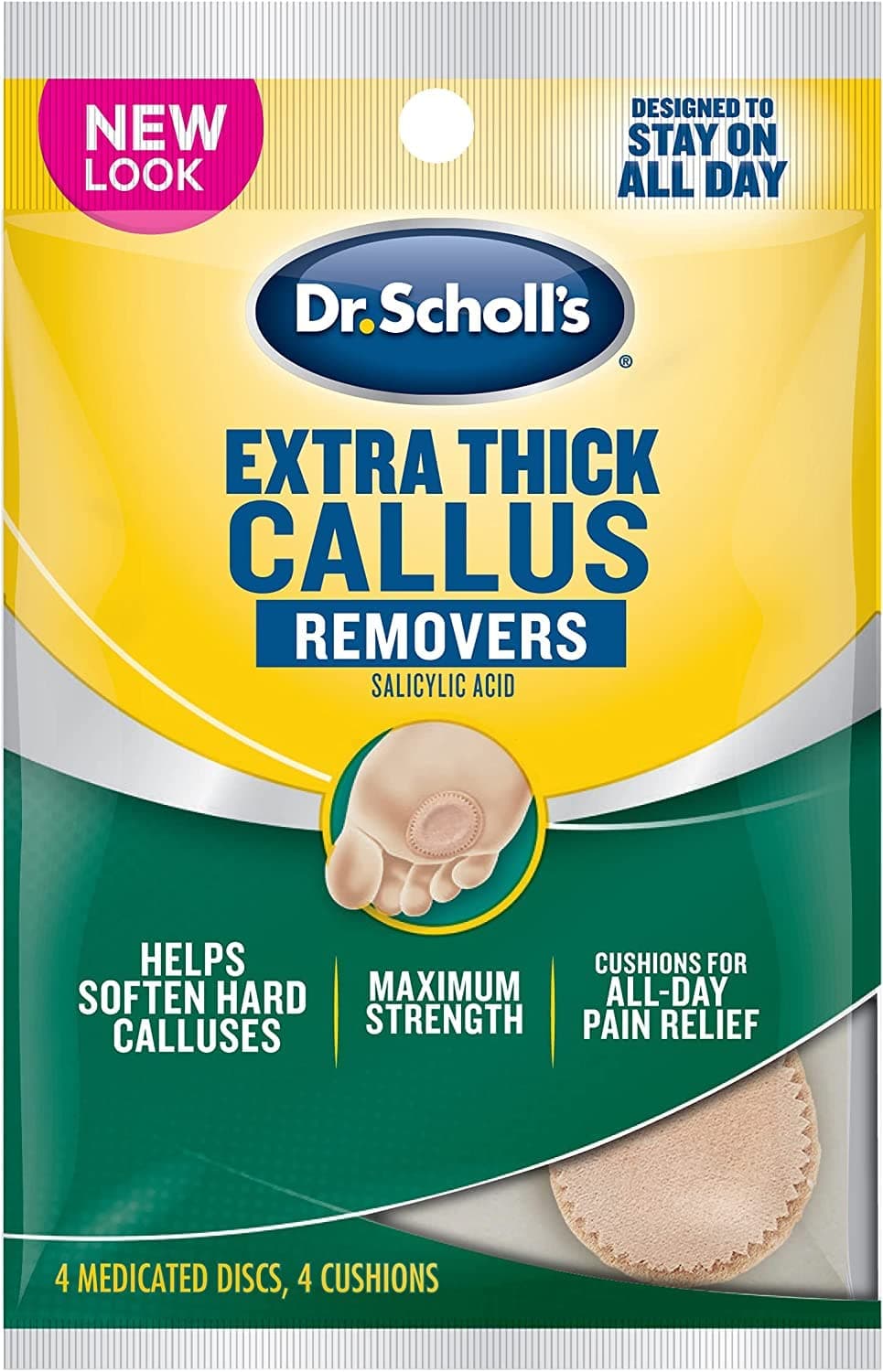 Dr. Scholl's Extra Thick Callus Removers 4 Cushions ea.