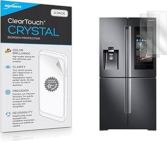 BoxWave Screen Protector Compatible with Samsung Family Hub Refrigerator with AKG Speaker - ClearTouch Crystal (2-Pack), HD Film Skin - Shields from Scratches