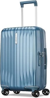 Samsonite Uplift Hardside Spinner Suitcase, 22" Expandable, Polycarbonate (PC), 2 Handles, 4 Wheels, Water Resistant, Solid Pattern, Eco-friendly Recyclex Interior