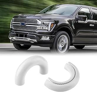 Tow Hooks Covers for Ford F150 2004-2024 Bronco Base/Big Bend/Outer Banks 2021-2024 Compatible with Toyota Tundra Accessories 2017-2021 (White)
