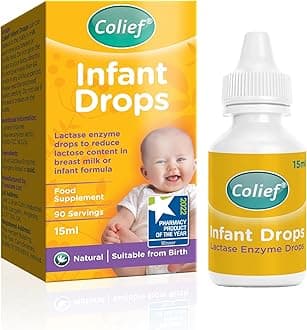 Colief Infant Drops | Lactase Enzyme Drops | Natural Colic Relief for Babies | Reduces Bloating, Wind and Crying | (15ml)