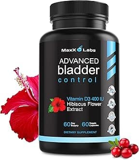 Advanced Bladder Control Supplements for Women & Men - Supports Urinary Tract Health - Helps Overactive Bladder & Urinary Tract Infection - Cranberry Pills + Pumpkin Seed Oil Extract, 60 Ct