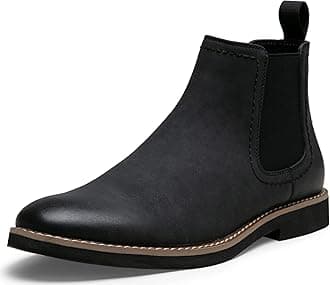 Chelsea Boots Men Casual Dress Boots Black Ankle Classic Slip on Boots for Men