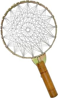 Chotta Tandoor Lpg Gas Saver Jali|Mini Tandoor, Tandoor Channi, Grill Jalli, Barbeque Net, Gas Tandoor Grill With Wooden Handle, A Must For Every Home-Pack Of 1 (Made In India), Free Standing