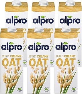Alpro Oat Drink, 100% Plant-Based, Lactose & Dairy Free - 1L (6x1L)