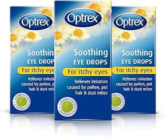 Soothing Eye Drops, for Itchy Eyes, Hay Fever & Allergy, 10ml (Pack of 3, 30ml)