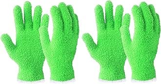 Evridwear Microfiber Gloves for Plant Dusting,2 Pairs Reusable Leaf Cleaning Glove for Houseplants,Blinds,Furniture and Small Objects