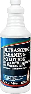 NORTHWEST ENTERPRISES Ultrasonic Cleaner Solution for Carburetors and Engine Parts, Ultrasonic Cleaning Solution and Washing Compound for Ultrasonic and Immersion Washers - Concentrated (32 Ounces)