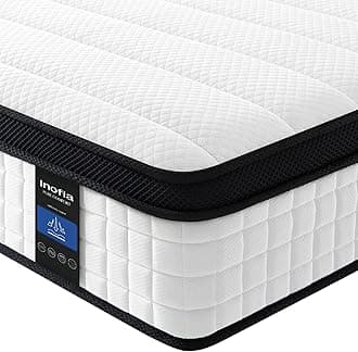 Mattress Single Bed, 10.6 Inch Hybrid Mattress with Aeroshield Memory Foam and NexusArc Pocket Sprung, Cozy and Breathable Fabric,The Elegant Collection,Single(90×190×27cm)