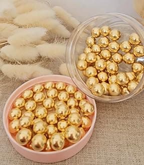 Metallic Gold Sugar Sprinkles (90g, 10mm)