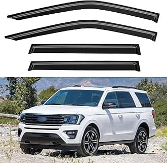 Window Visors Rain Guards Shield for 2018-2024 Ford Expedition, Window Wind Deflectors Vent Shades for Expedition 18 19 20 21 22 23 24