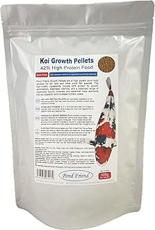 Koi Growth Pellets Floating Fish Food 500g 6mm Carp & Goldfish High Protien Diet For Fast Growth