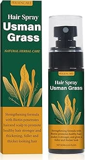 Usman Natural Grass Hair Serum Spray - Reverse Thinning, Boost Growth & Darkening, Scalp Care, Usma Mist for Women & Men
