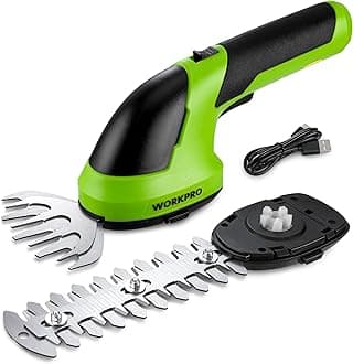 Cordless Grass Shear & Shrubbery Trimmer - 2 in 1 Handheld 7.2V Electric Grass Trimmer Hedge Shears/Grass Cutter Rechargeable Lithium-Ion Battery and Type-C Cable Included