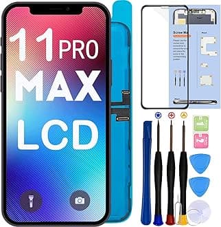 for iPhone 11 pro max LCD Screen Replacement 6.5“ (A2161,A2220,A2218,with face ID and 3D Touch Screen Display digitizer Frame Assembly Full Repair Kit with Repair Tools+Screen Protector